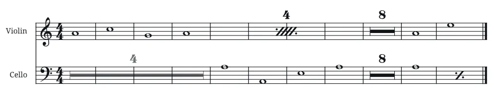 Multi-measure events